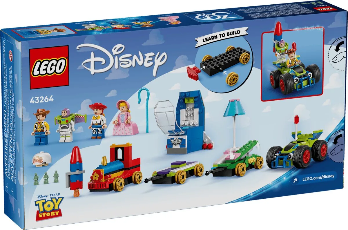 Конструктор LEGO Disney Pixar Празднование с «Историей игрушек»: поезд и гоночное авто (43264) — фото 9