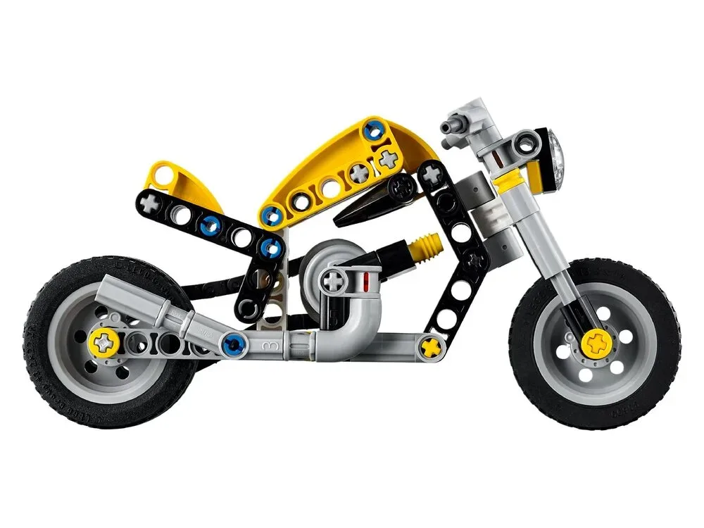 Конструктор LEGO Technic Жёлтый мотоцикл (42225) — фото 2