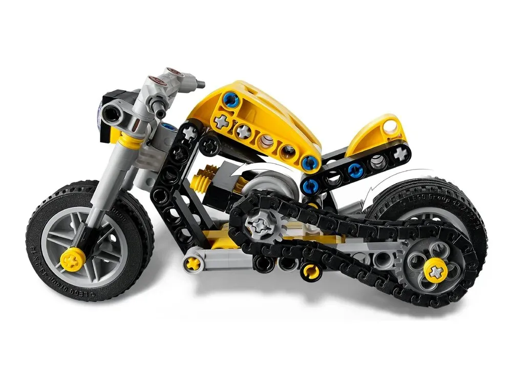 Конструктор LEGO Technic Жёлтый мотоцикл (42225) — фото 4