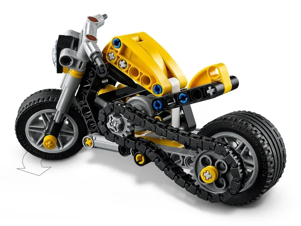 Конструктор LEGO Technic Жёлтый мотоцикл (42225) — фото 5