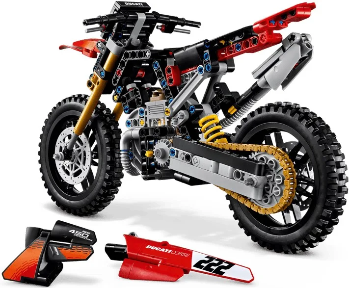 Конструктор LEGO Technic Мотоцикл Ducati Desmo450 MX Factory (42238) — фото 4