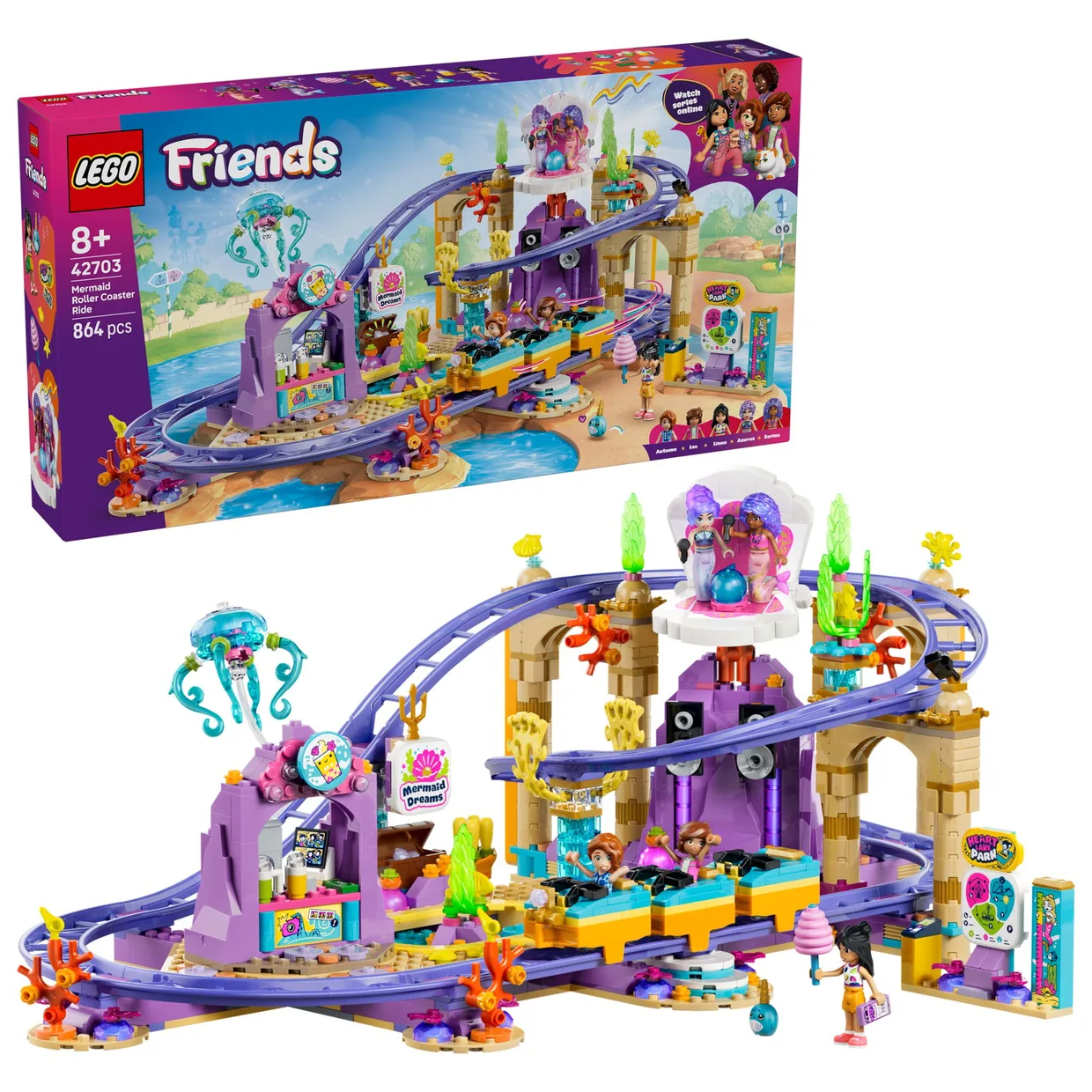 Конструктор LEGO Friends Американські гірки з русалками (42703) — фото 10