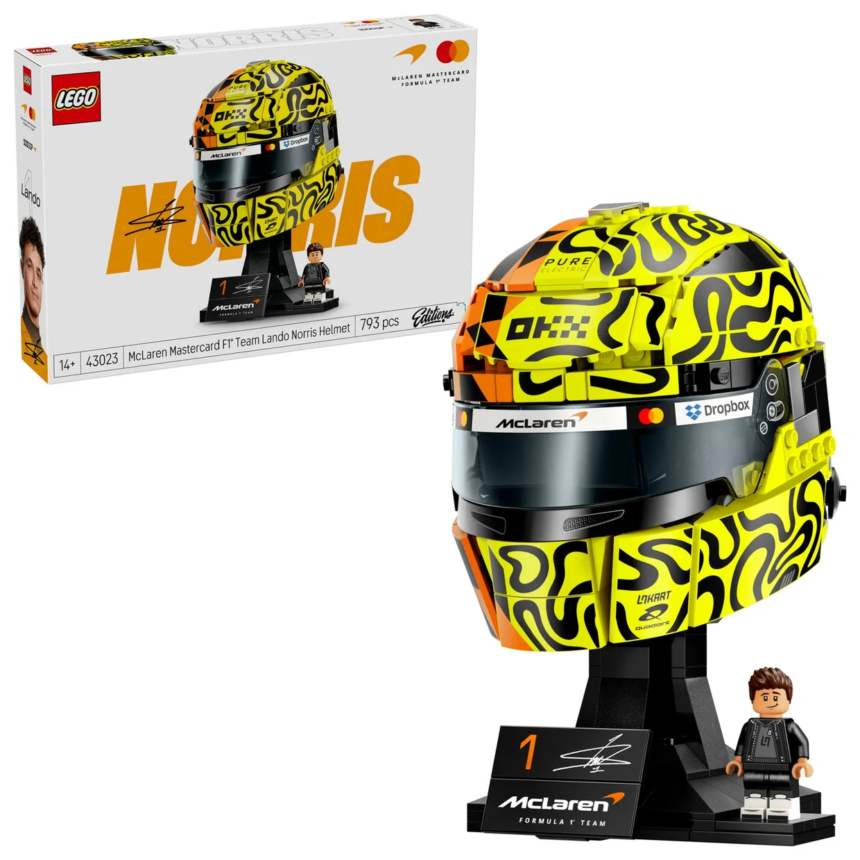 Конструктор LEGO Editions Formula 1 Шлем Ландо Норриса McLaren (43023) — фото 10