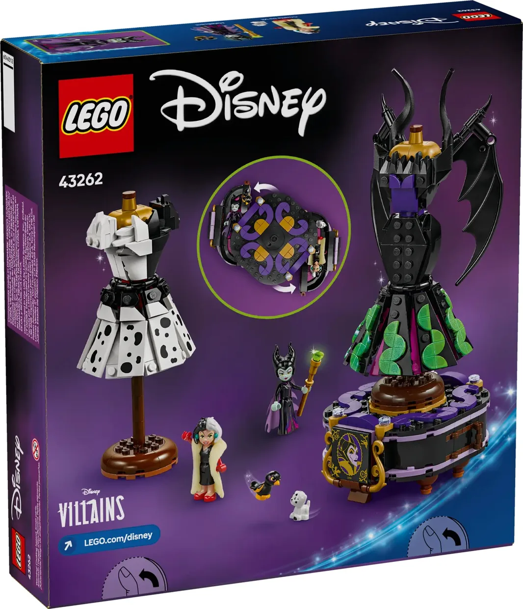 Конструктор LEGO Disney Платья Малефисенты и Круэллы де Виль (43262) — фото 6