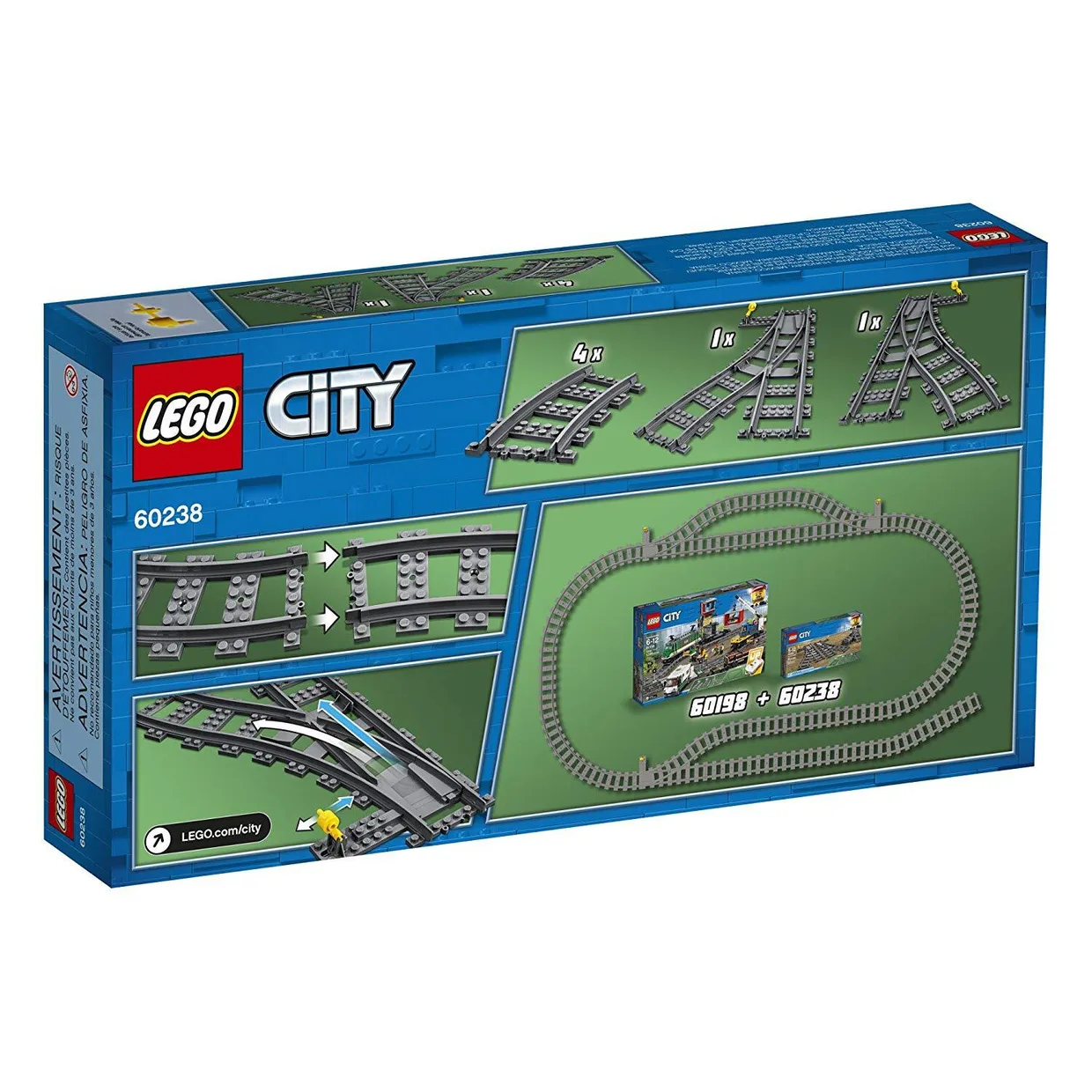 Конструктор LEGO City Железнодорожные стрелки (60238) — фото 5