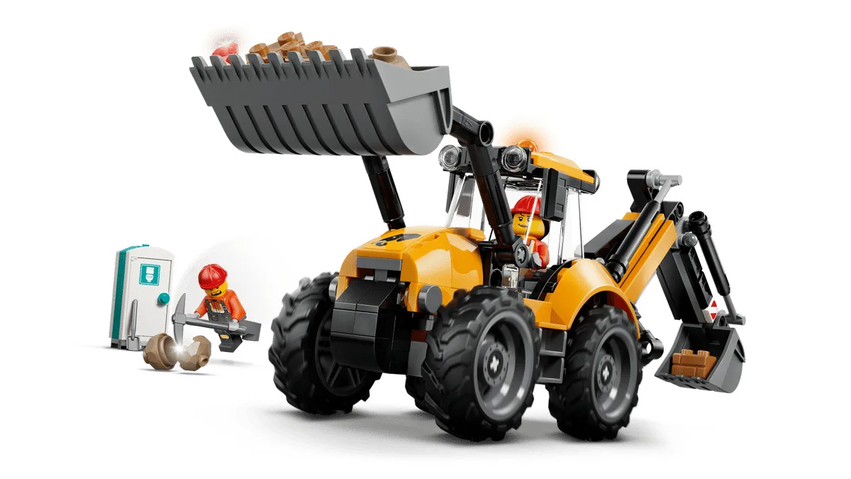 Конструктор LEGO City Жовтий екскаватор-навантажувач (60480) — фото 4