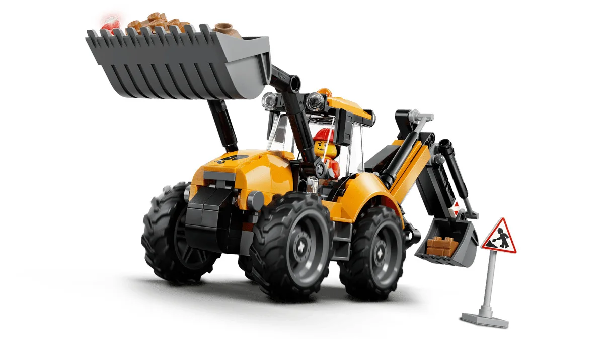 Конструктор LEGO City Жовтий екскаватор-навантажувач (60480) — фото 6