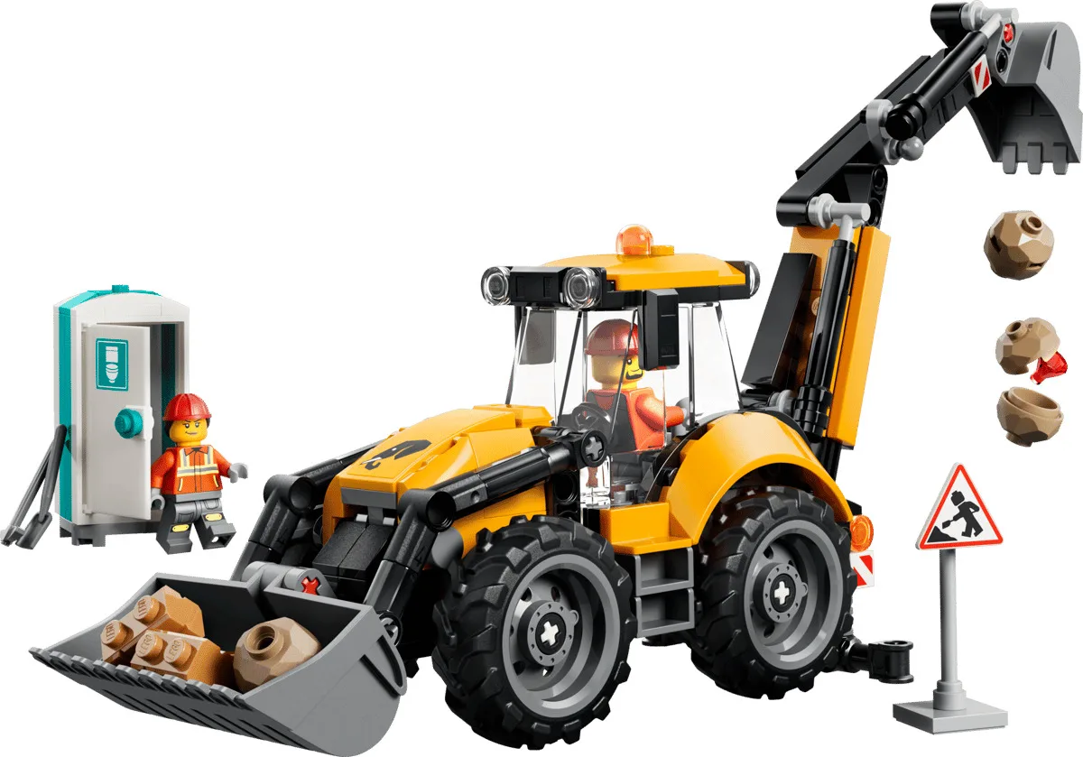 Конструктор LEGO City Жовтий екскаватор-навантажувач (60480) — фото 7