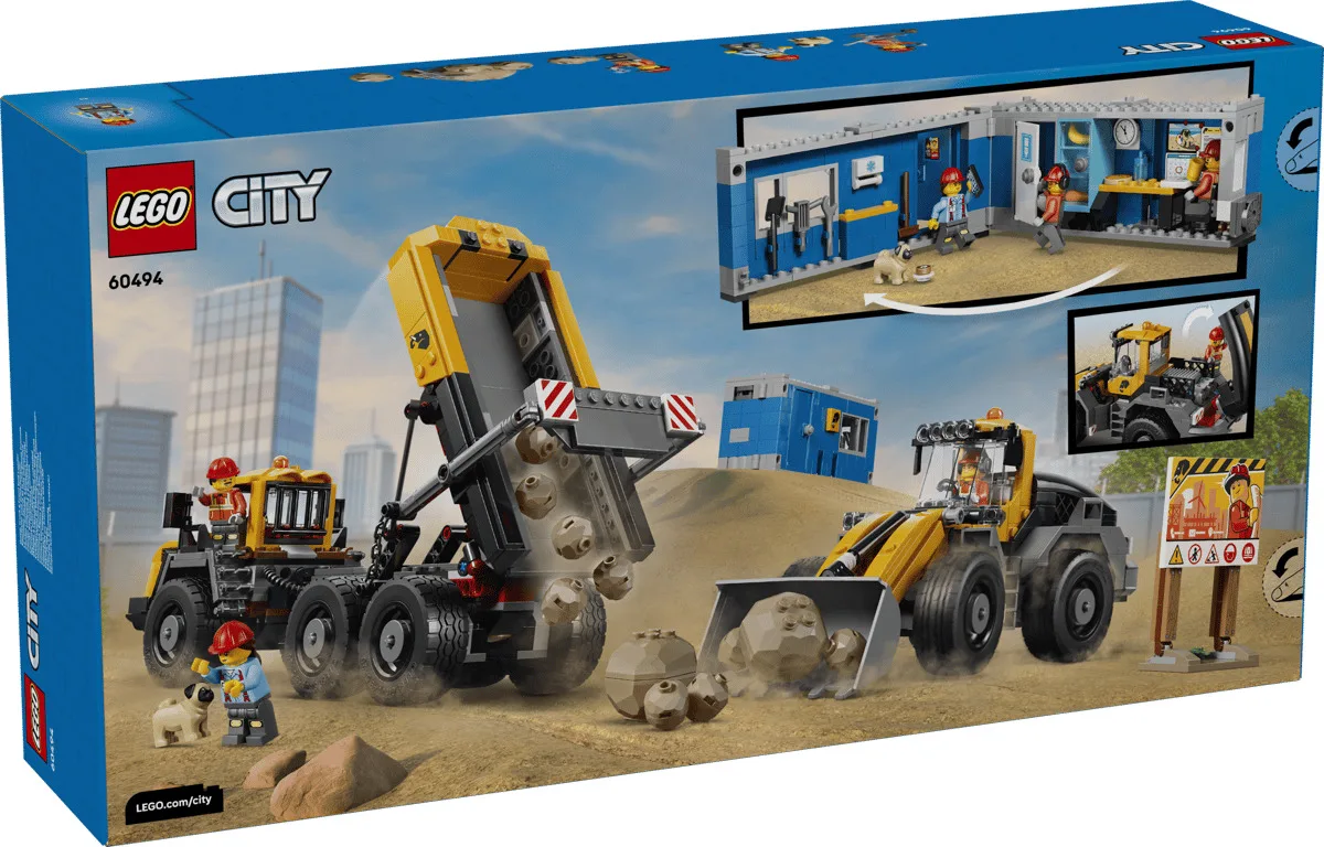 Конструктор LEGO City Самосвал и фронтальный ковшовый погрузчик (60494) — фото 11
