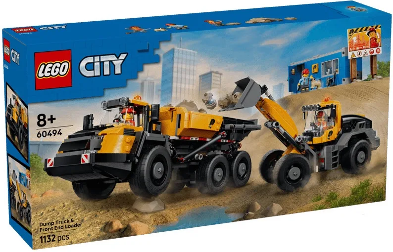 Конструктор LEGO City Самосвал и фронтальный ковшовый погрузчик (60494) — фото 12