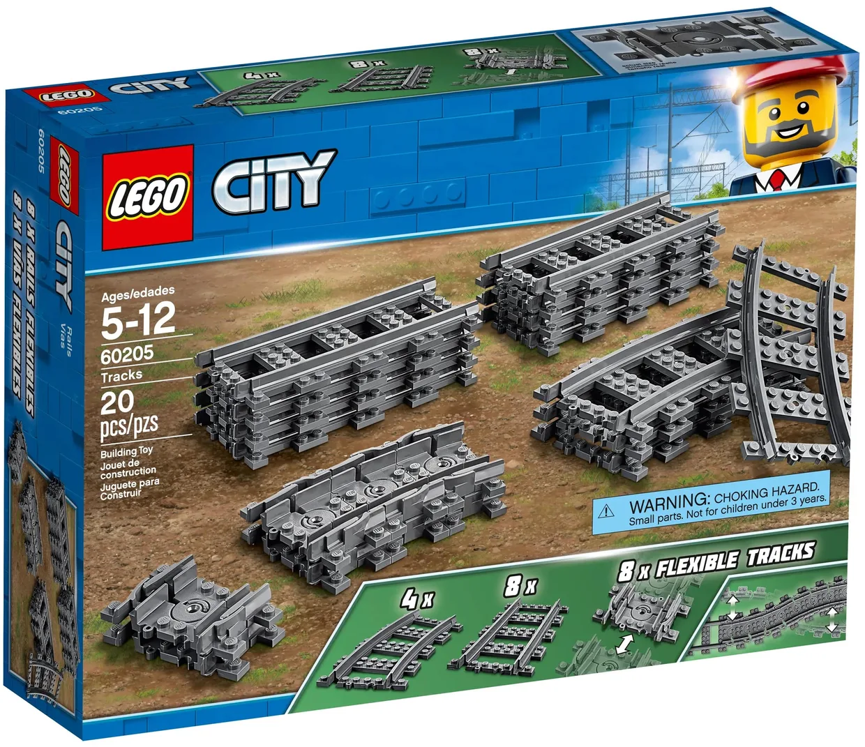 Конструктор LEGO City Рельсы (60205) — фото 5