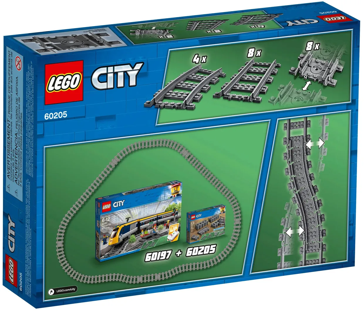 Конструктор LEGO City Рельсы (60205) — фото 6