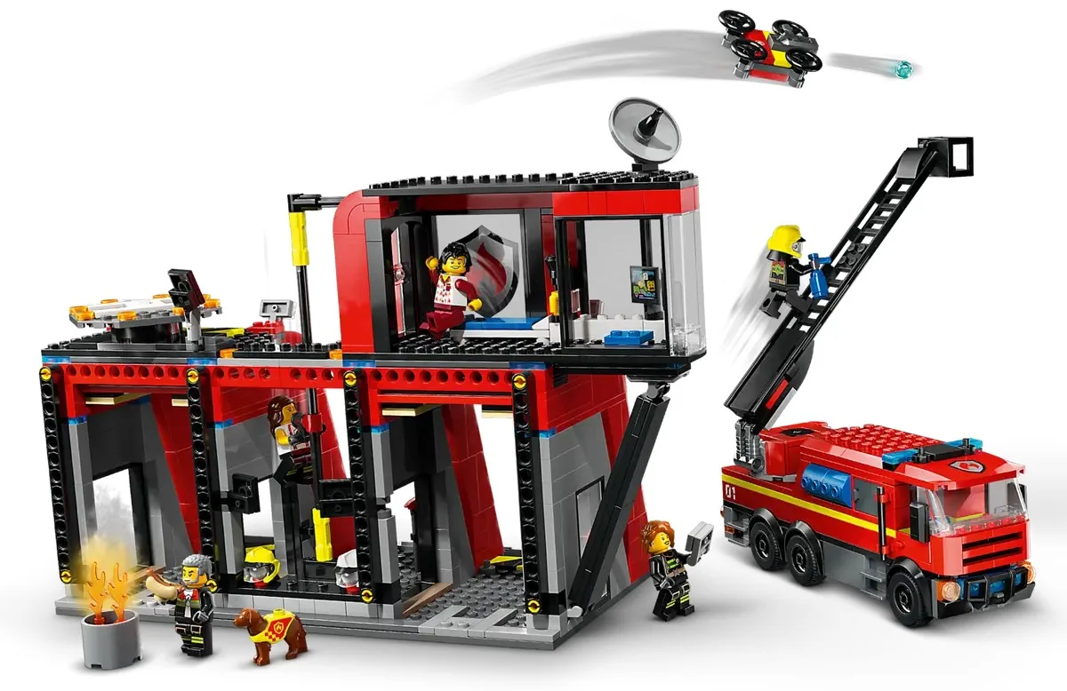 Конструктор LEGO City Пожарное депо с пожарной машиной (60414) — фото 4