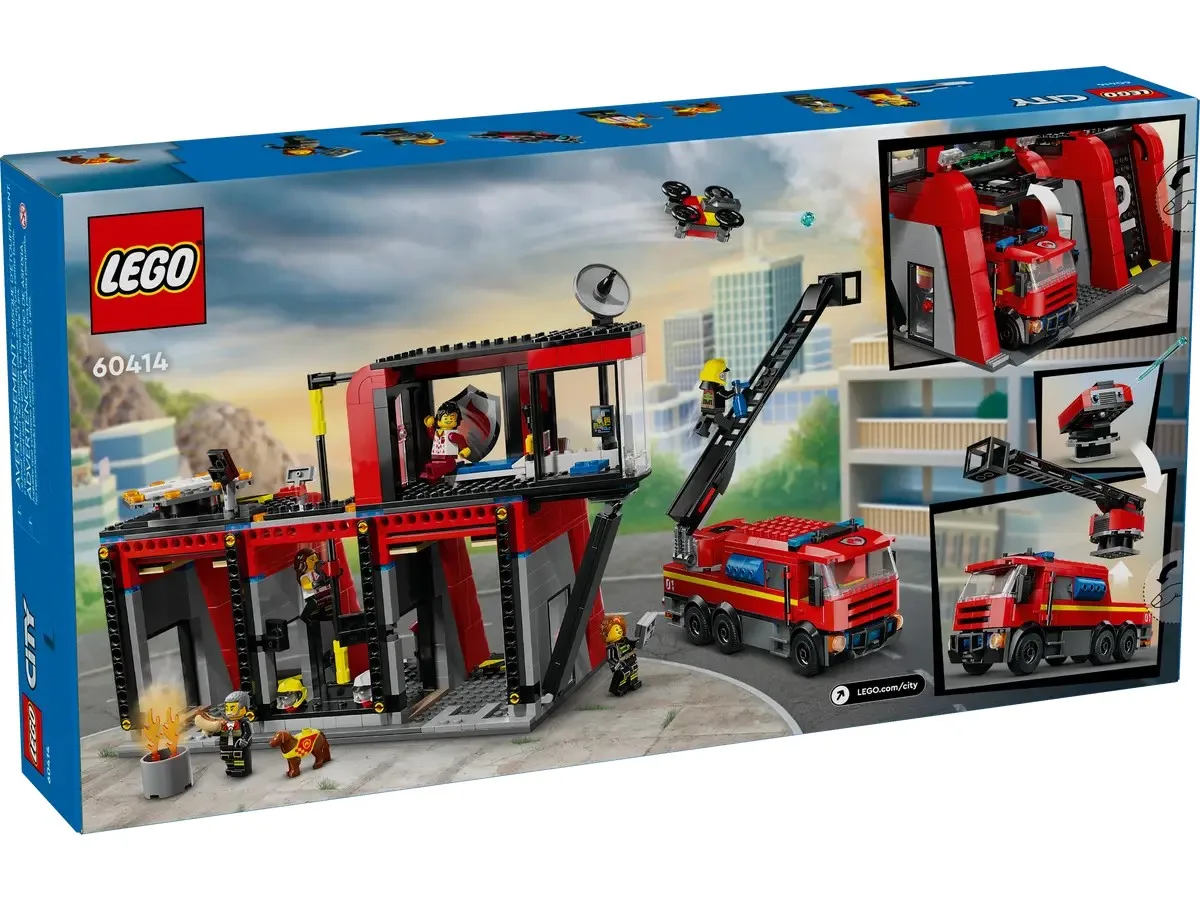 Конструктор LEGO City Пожарное депо с пожарной машиной (60414) — фото 10