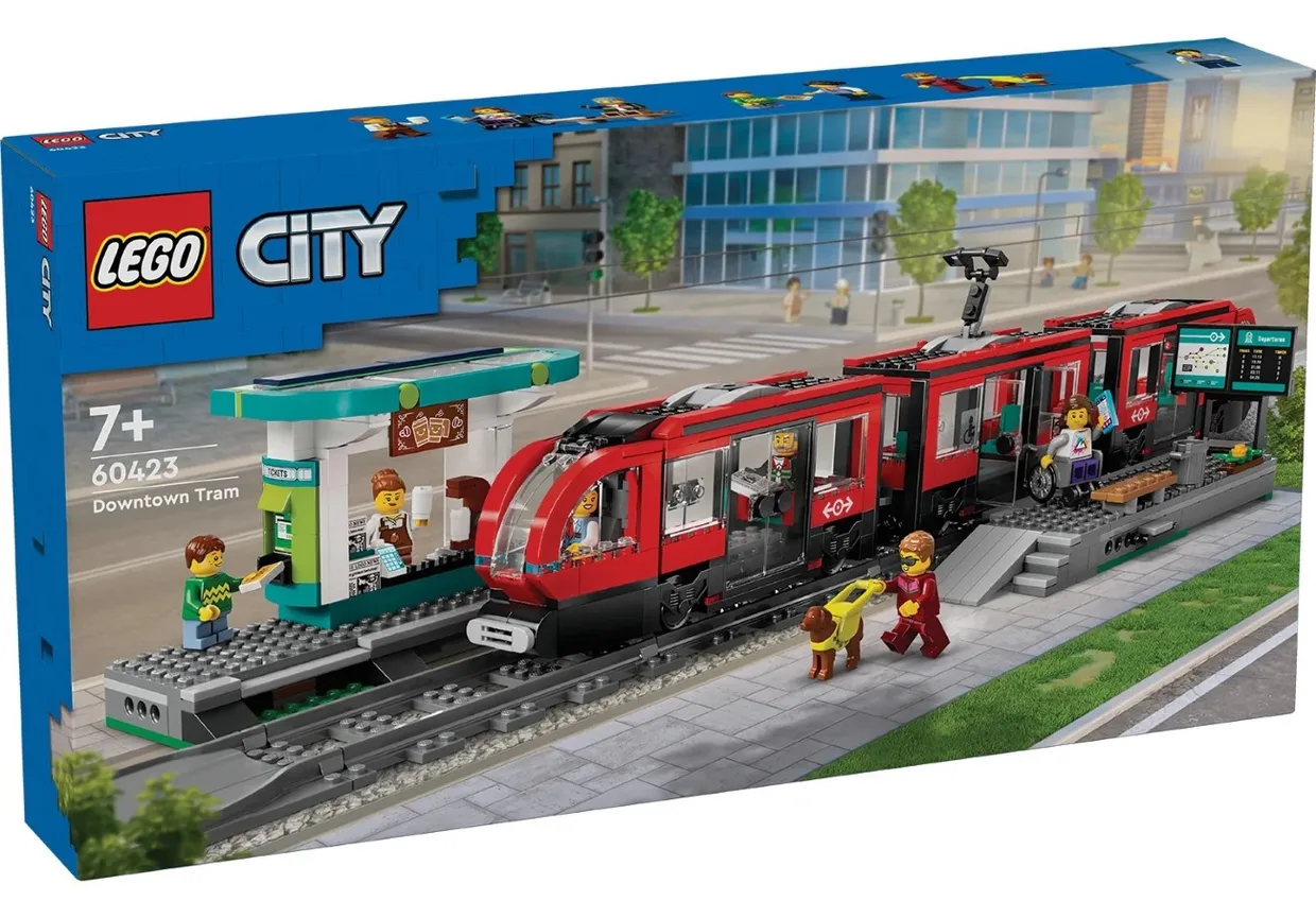 Конструктор LEGO City Трамвай и остановка в центре города (60423) — фото 10