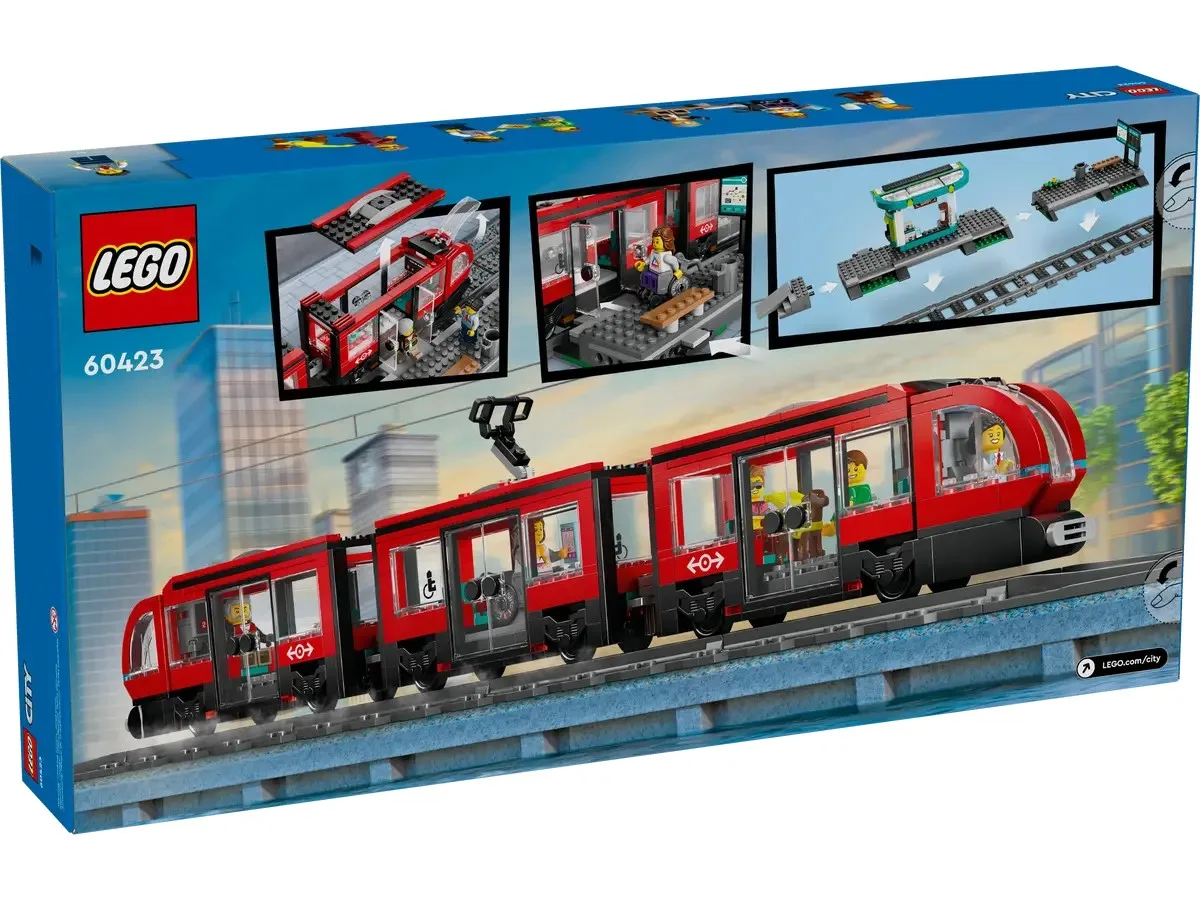 Конструктор LEGO City Трамвай и остановка в центре города (60423) — фото 11