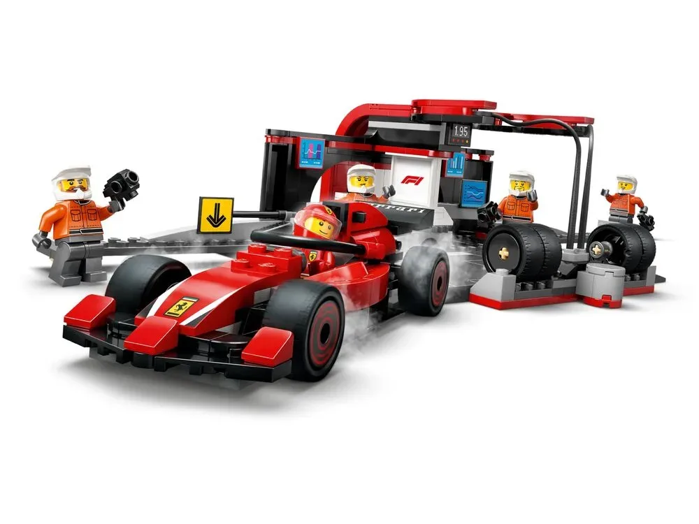 Конструктор LEGO City Піт-стоп і піт-екіпаж F1 з болідом Ferrari (60443) — фото 3