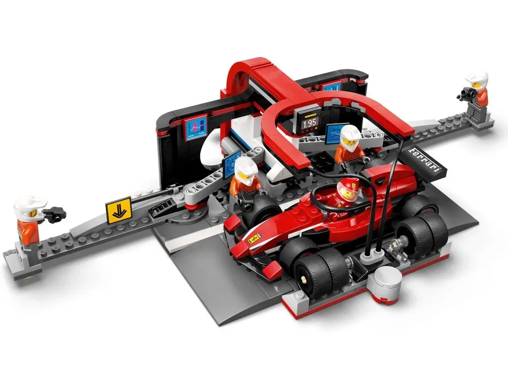 Конструктор LEGO City Піт-стоп і піт-екіпаж F1 з болідом Ferrari (60443) — фото 4