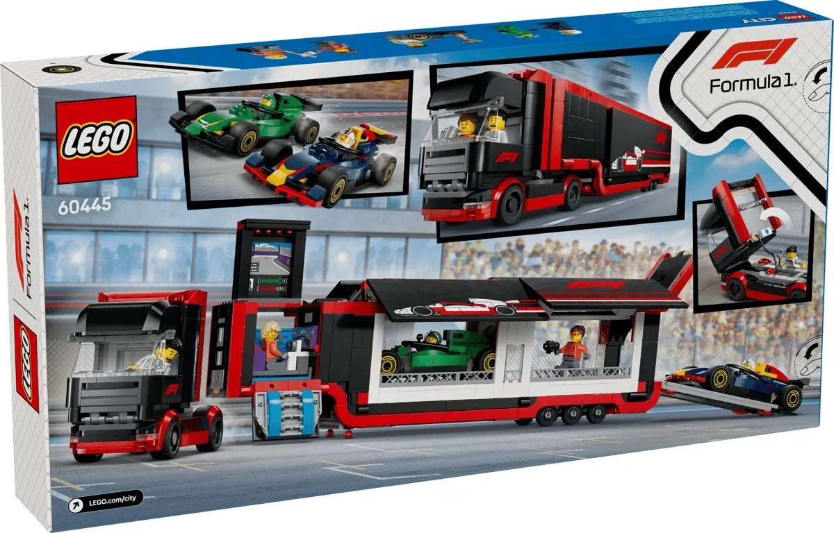 Конструктор LEGO City Грузовик F1 с болидами RB20 и AMR24 (60445) — фото 12