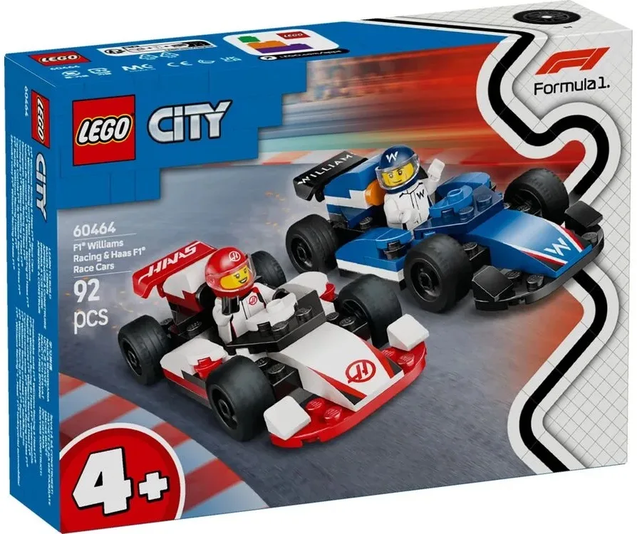 Конструктор LEGO City Болиды F1 Williams Racing и Haas F1 (60464) — фото 5