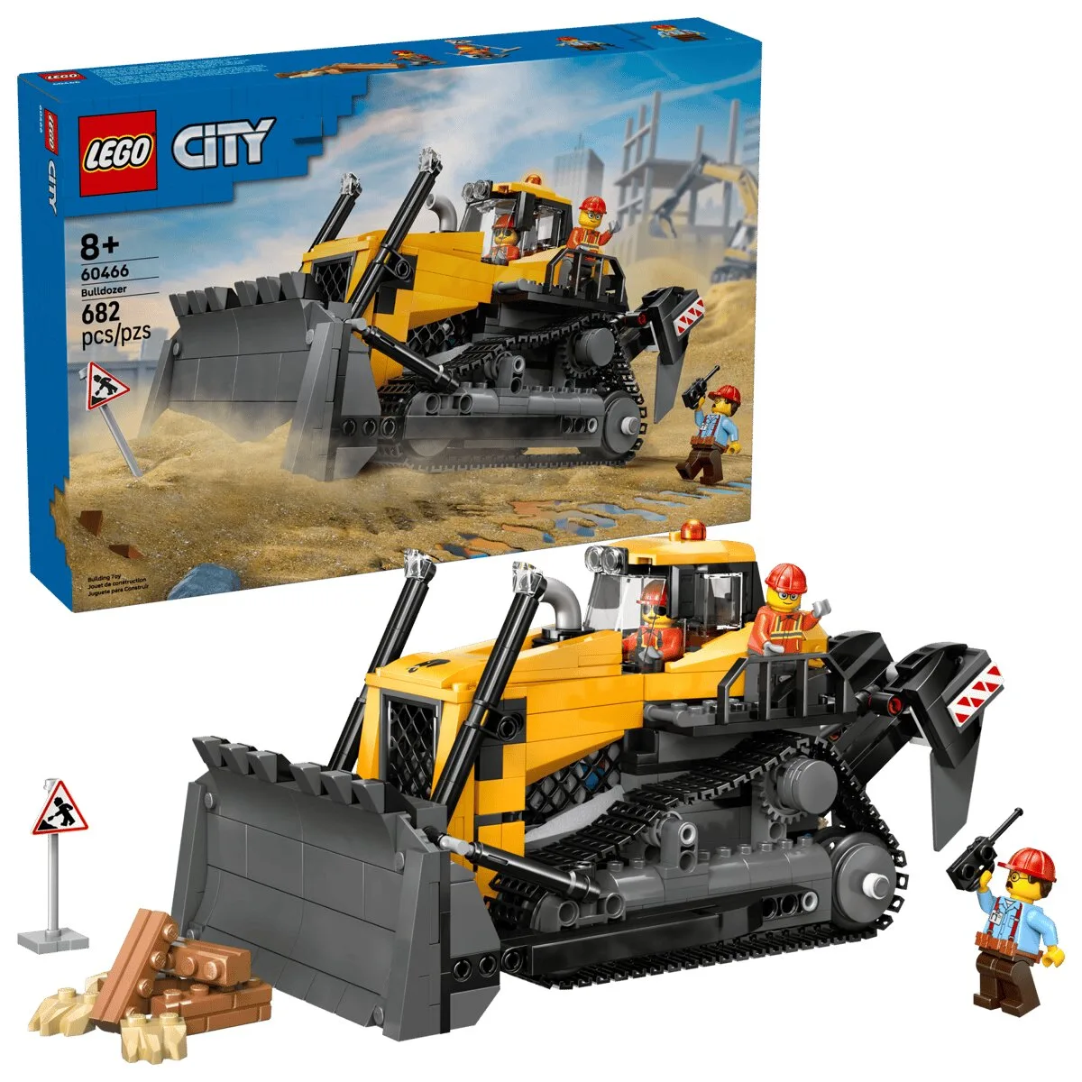 Конструктор LEGO City Жовтий бульдозер (60466) — фото 8