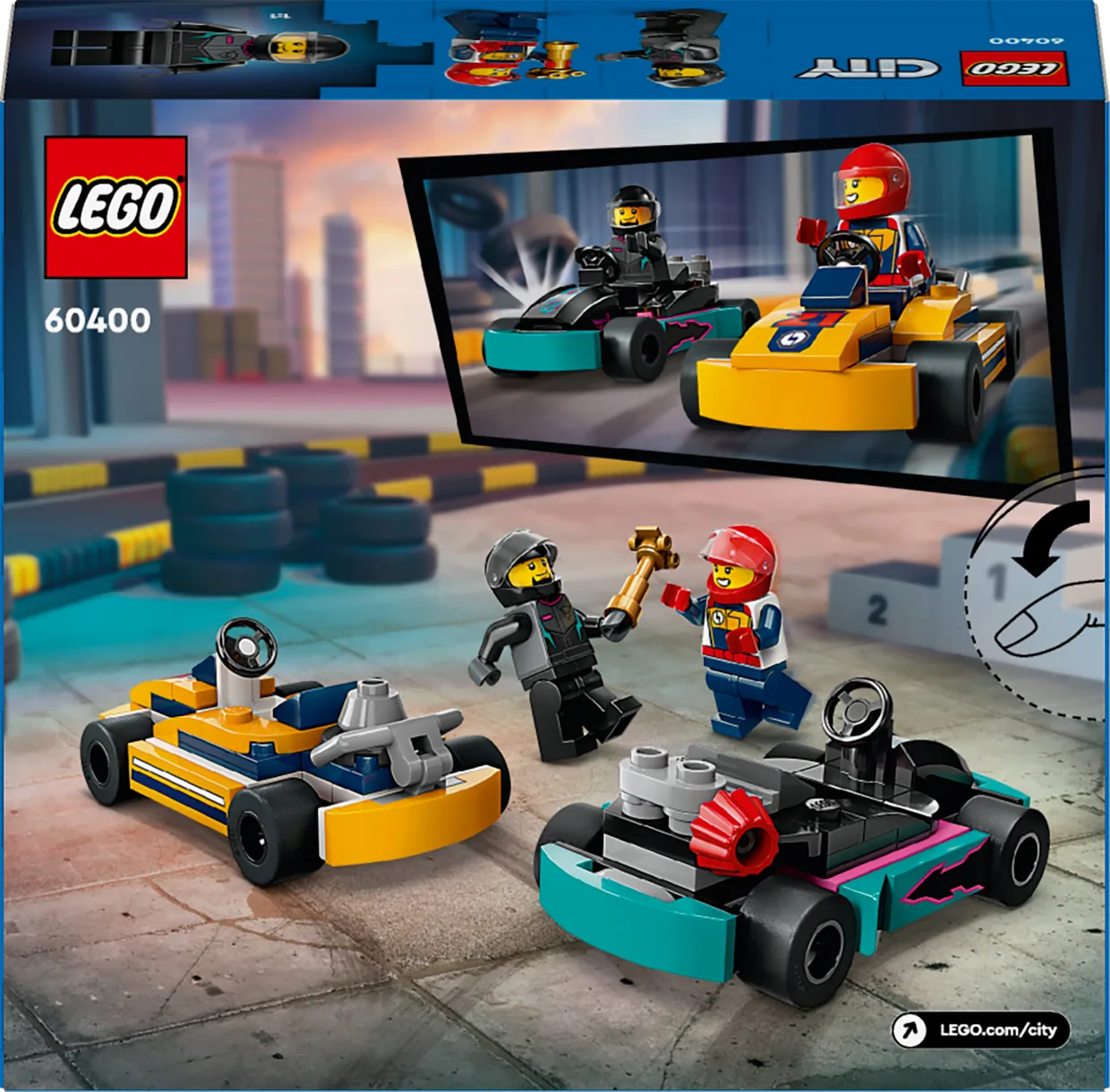 Конструктор LEGO City Картинг и гонщики (60400) — фото 7