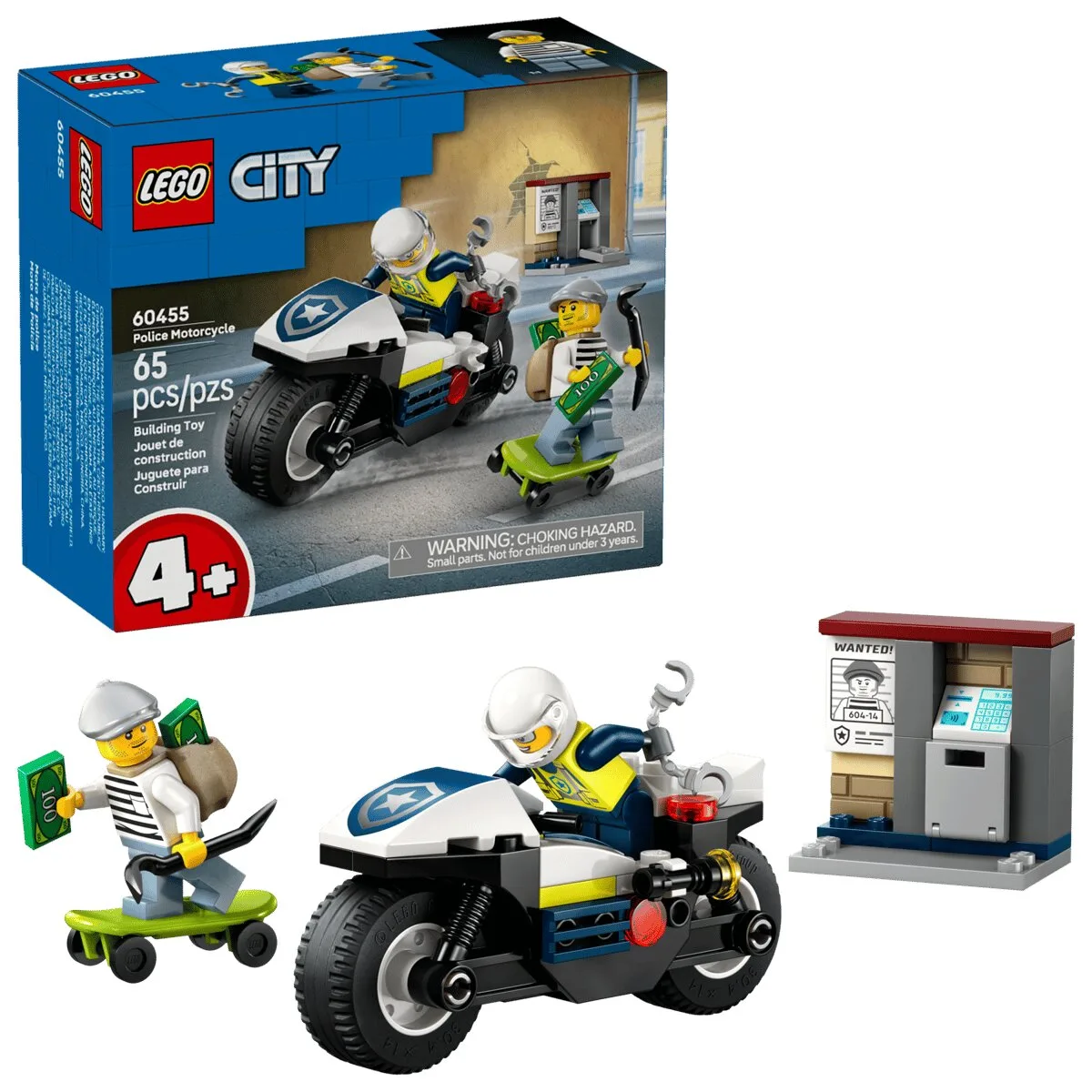 Конструктор LEGO City Погоня на полицейском мотоцикле (60455) — фото 8