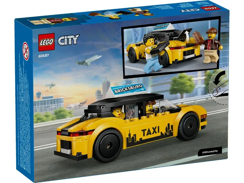 Конструктор LEGO City Жёлтое такси (60487) — фото 8