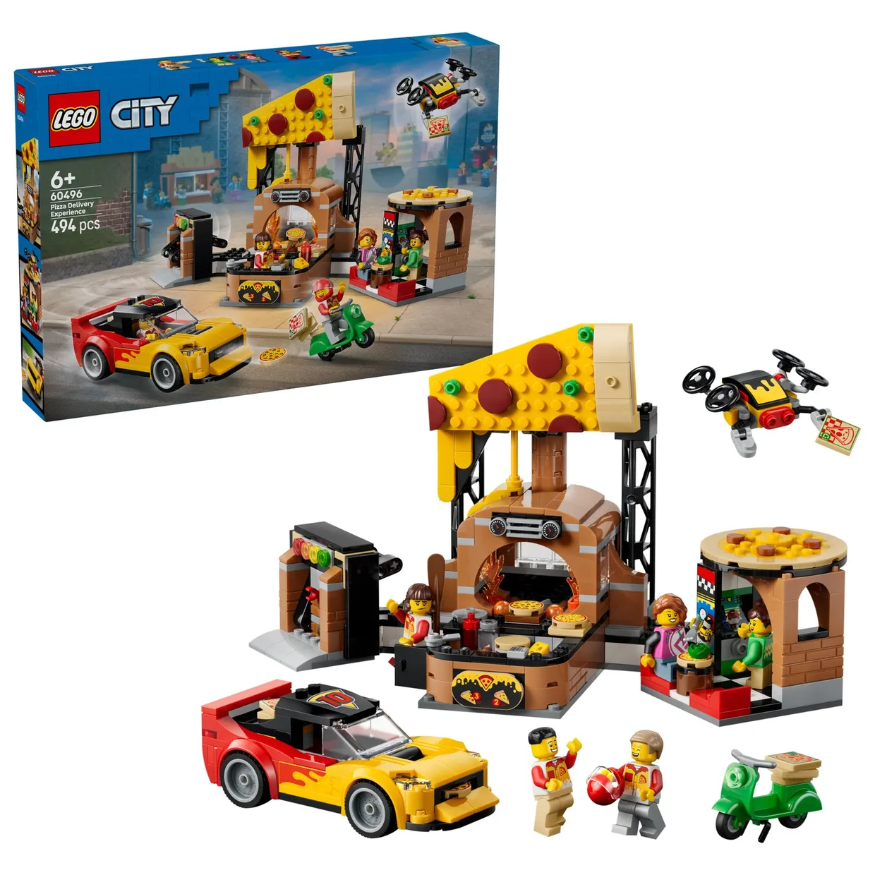 Конструктор LEGO City Доставка піци з транспортними засобами (60496) — фото 10