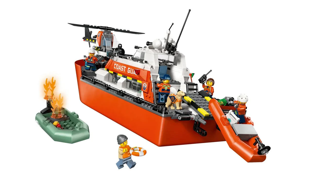 Конструктор LEGO City Спасательный катер и вертолёт береговой охраны (60504) — фото 4