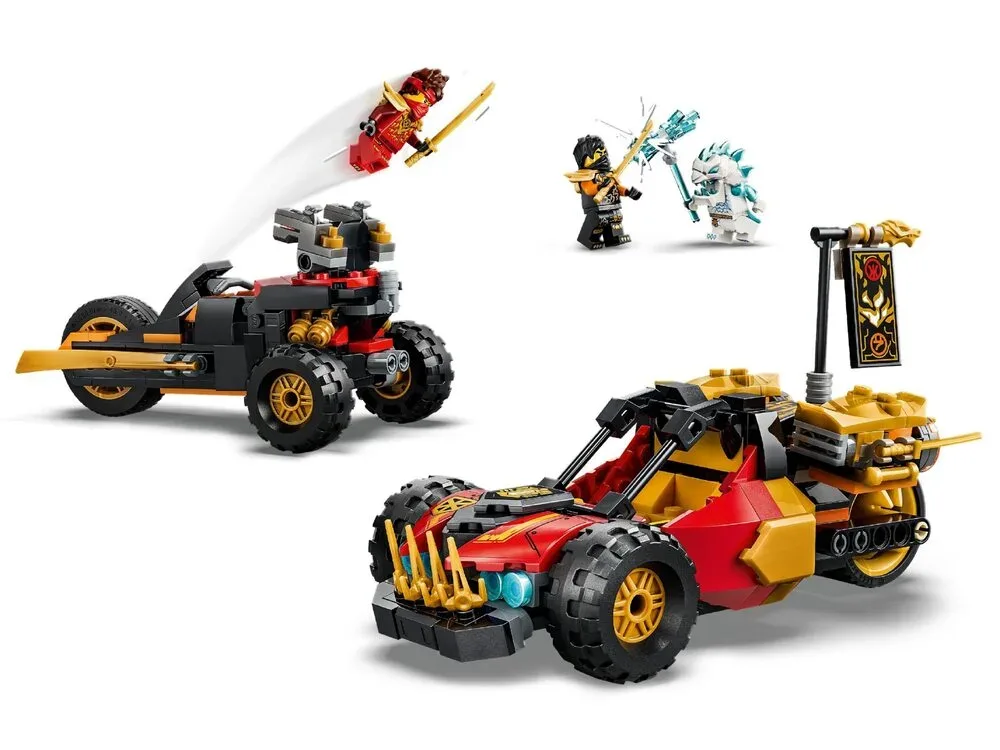 Конструктор LEGO Ninjago Комбинированные транспортные средства Кая и Коула (71864) — фото 2