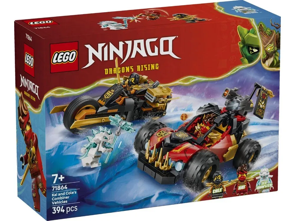 Конструктор LEGO Ninjago Комбинированные транспортные средства Кая и Коула (71864) — фото 7