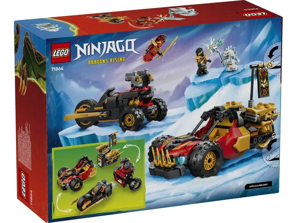 Конструктор LEGO Ninjago Комбинированные транспортные средства Кая и Коула (71864) — фото 8