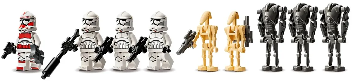 Конструктор LEGO Star Wars Клони-піхотинці й бойові дроїди. Бойовий набір (75372) — фото 4