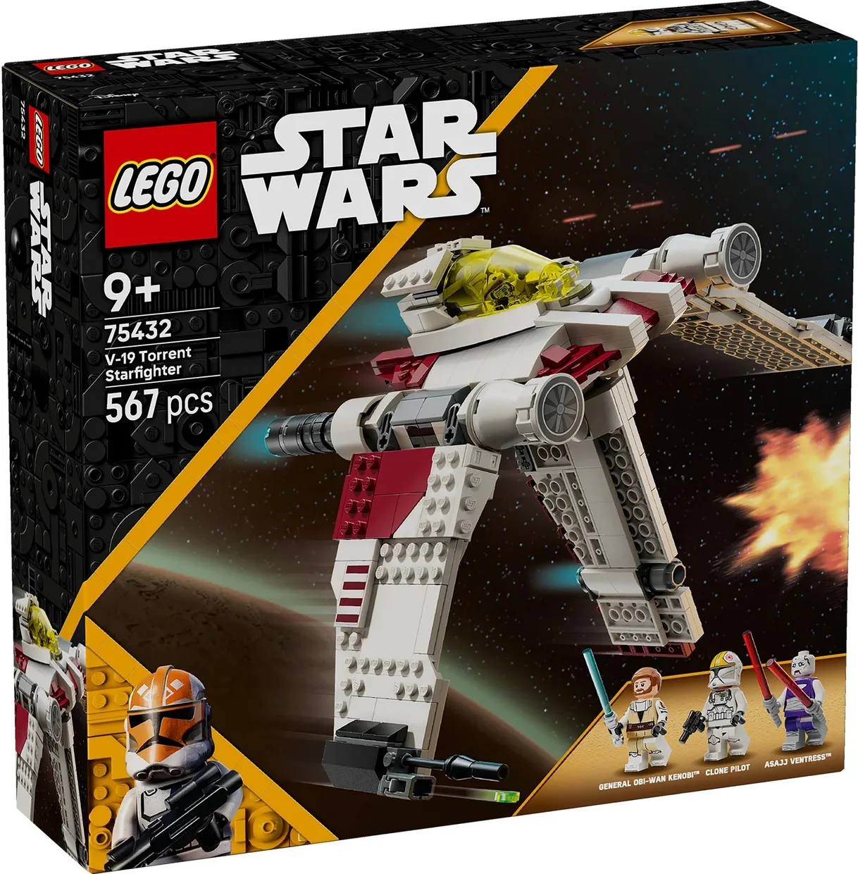Конструктор LEGO Star Wars Звёздный истребитель V-19 «Поток» (75432) — фото 11