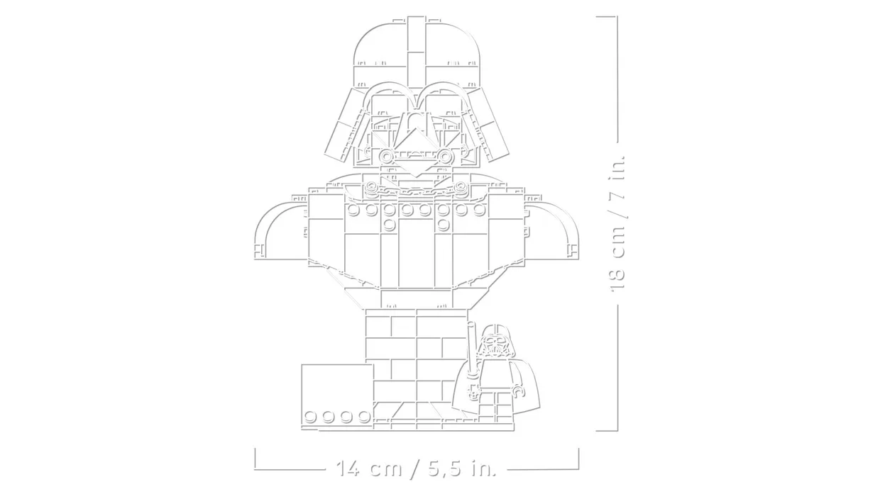 Конструктор LEGO Star Wars Бюст Дарта Вейдера (75439) — фото 5