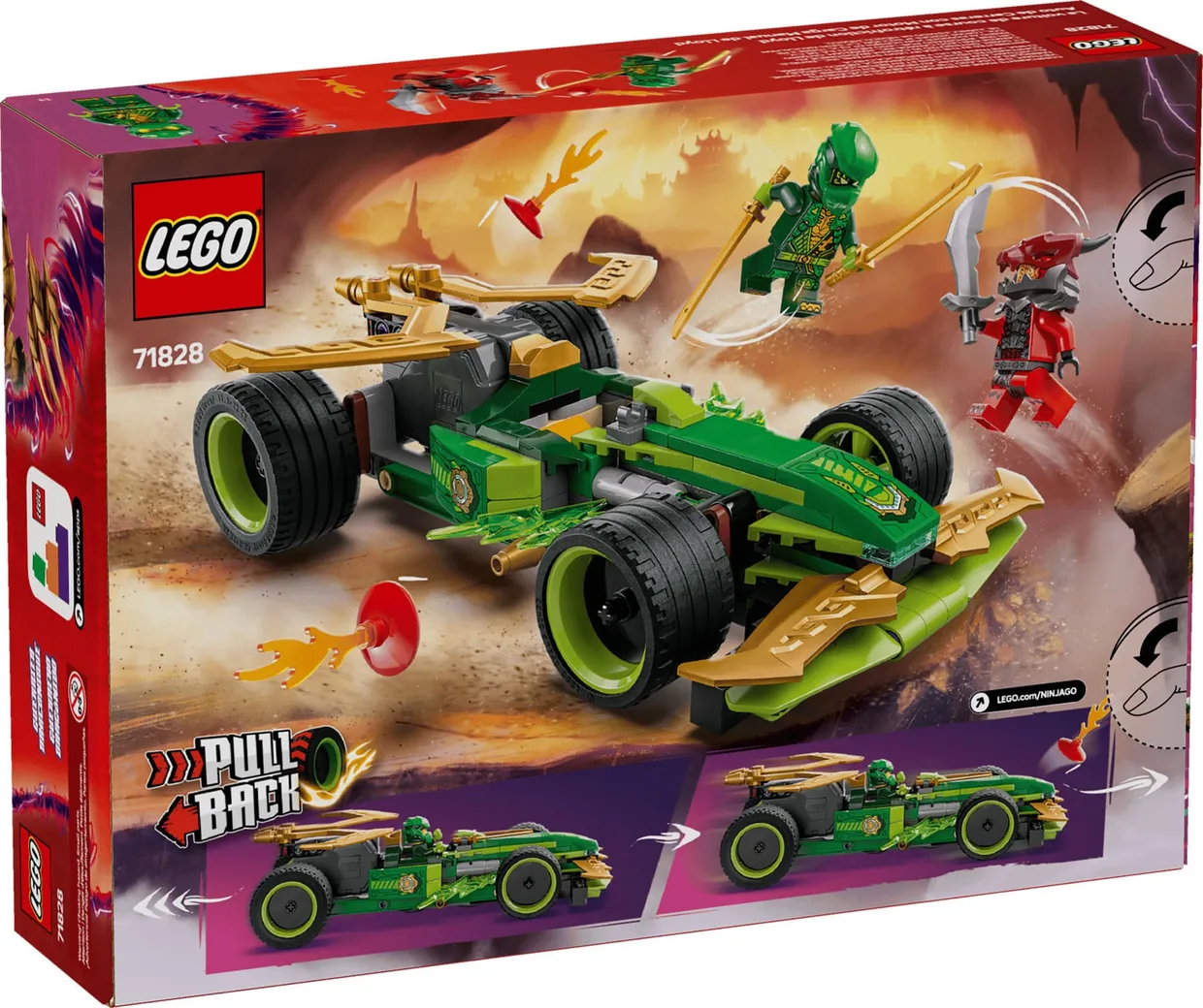 Конструктор LEGO Ninjago Гоночный автомобиль Ллойда с инерционным двигателем (71828) — фото 8