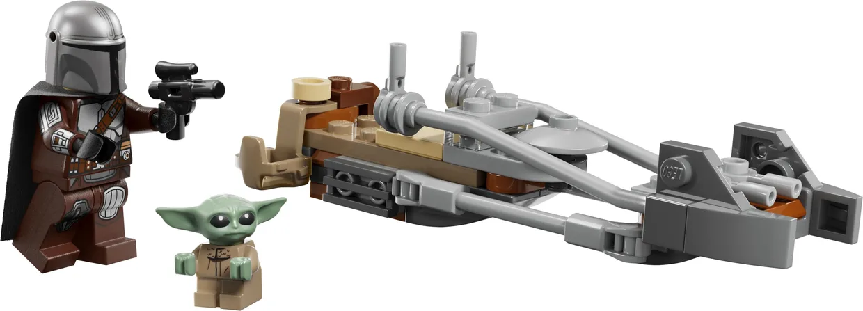 Конструктор LEGO Star Wars Швидкісний мотоцикл Мандалорця й Ґроґу (75436)