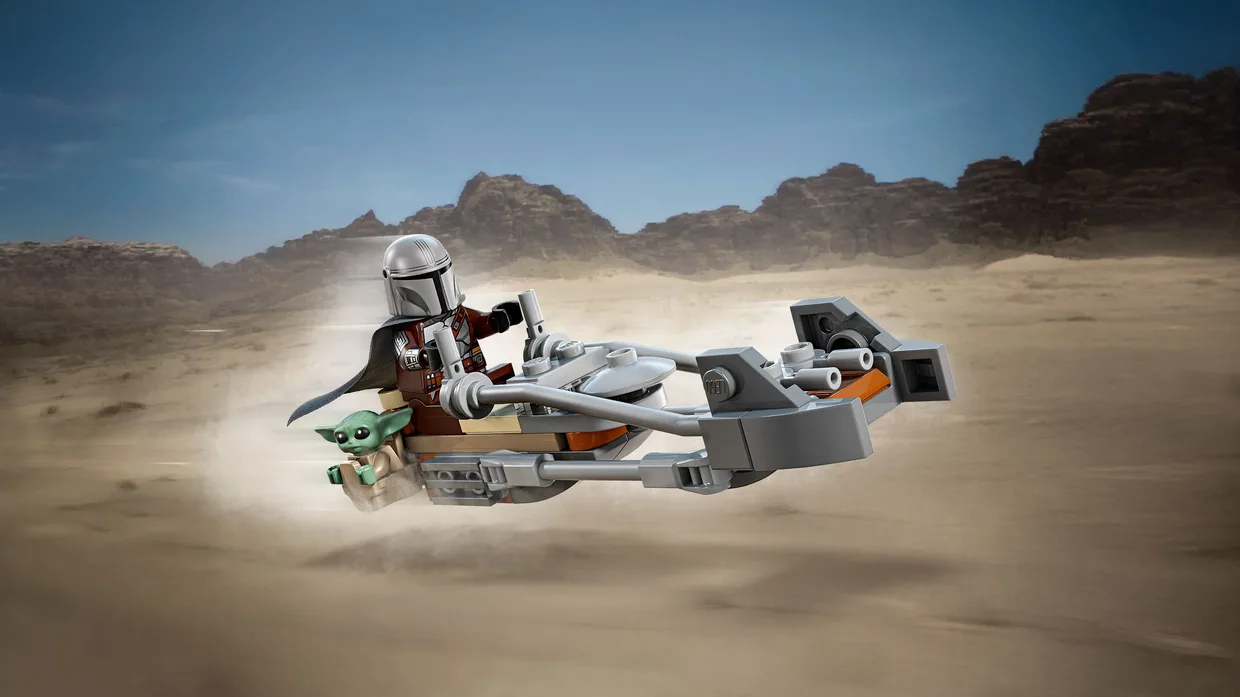 Конструктор LEGO Star Wars Швидкісний мотоцикл Мандалорця й Ґроґу (75436) — фото 2