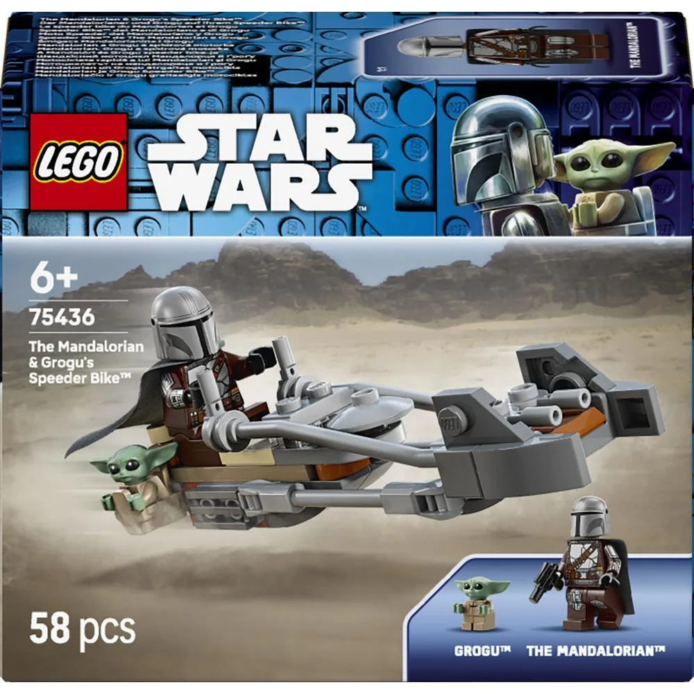 Конструктор LEGO Star Wars Швидкісний мотоцикл Мандалорця й Ґроґу (75436) — фото 6