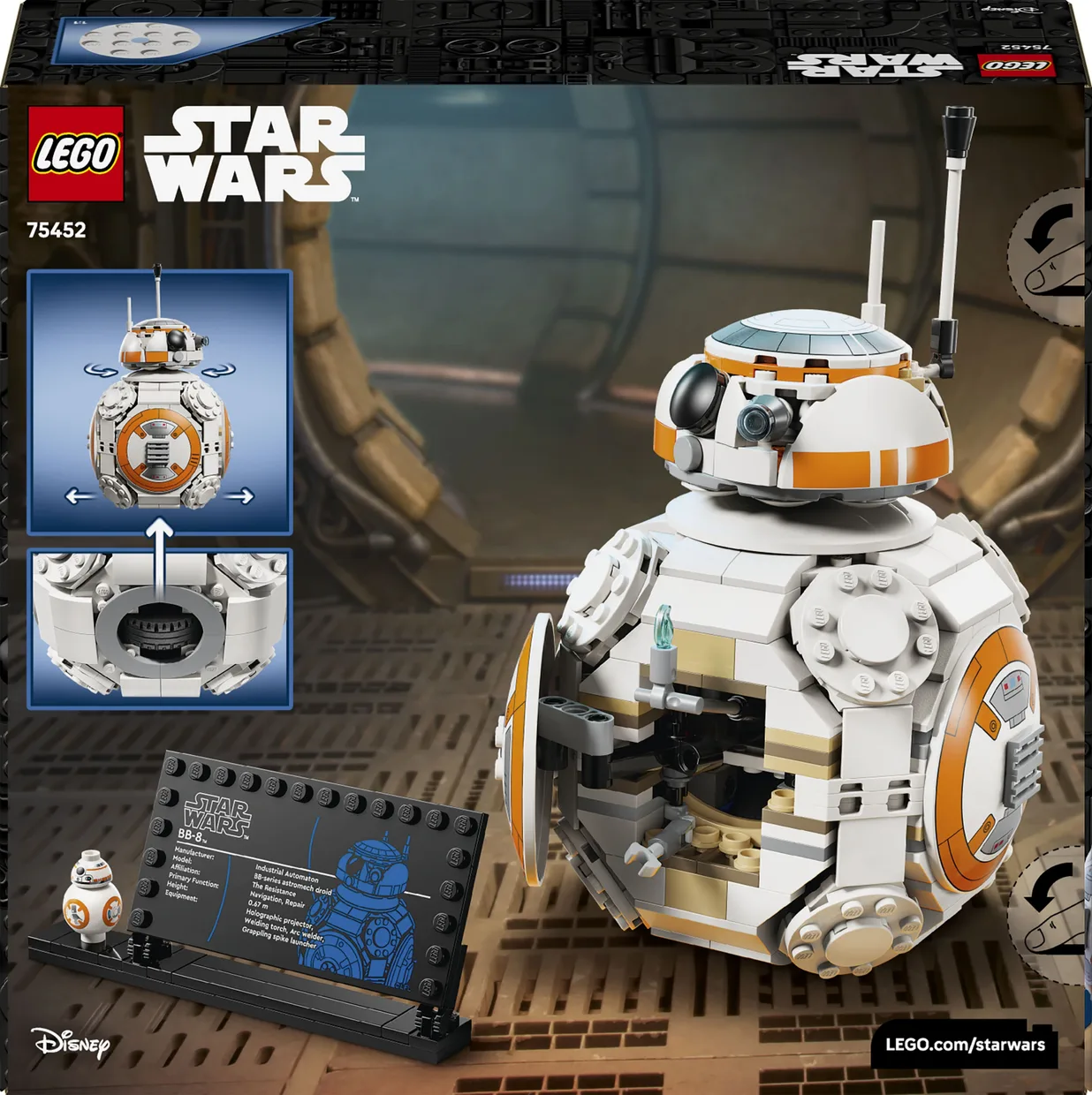 Конструктор LEGO Star Wars Дроид-астромеханик BB-8 (75452) — фото 9