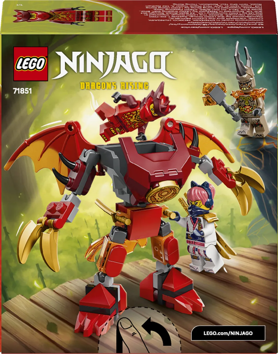 Конструктор LEGO Ninjago Боевой набор робота-дракона Кая (71851) — фото 7