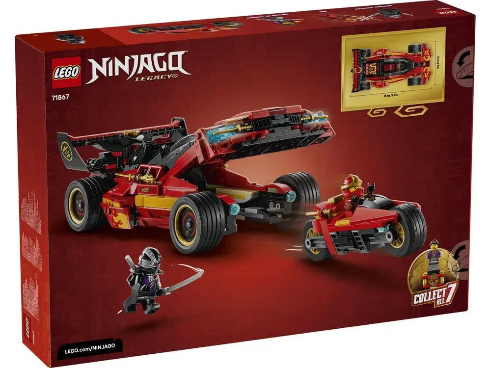 Конструктор LEGO Ninjago Преследователь ниндзя X-1 — 15-я годовщина (71867) — фото 9