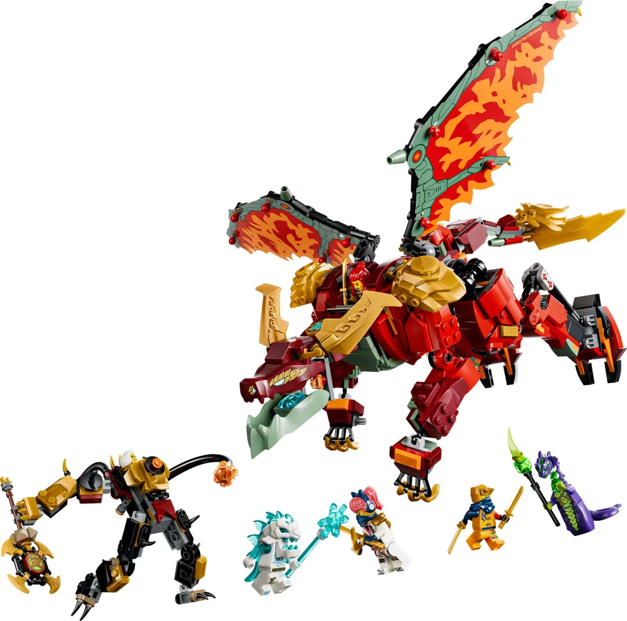 Конструктор LEGO Ninjago Дракон-трансформер Вайлдфайр (71868)