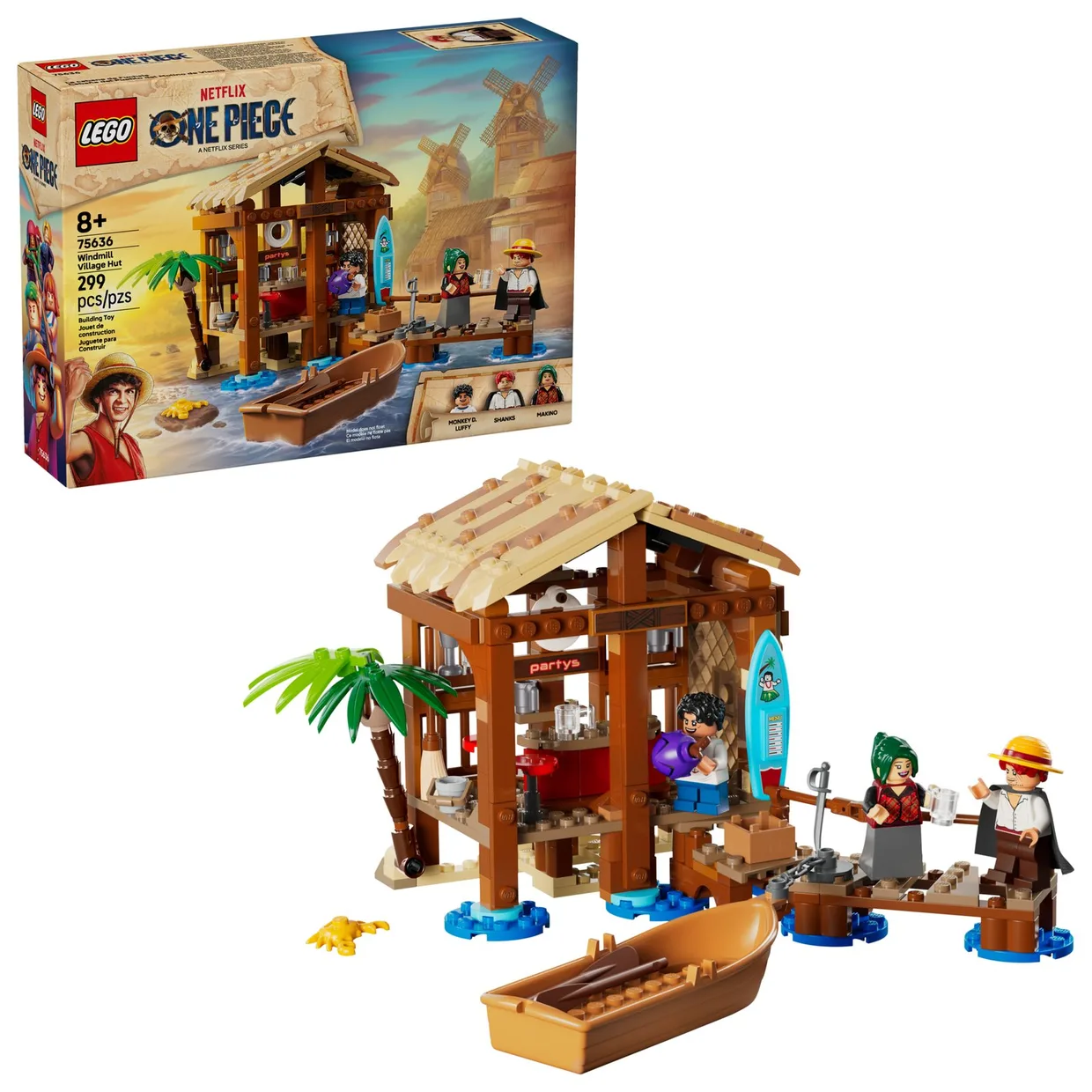 Конструктор LEGO ONE PIECE Хатина в Селищі Вітряків (75636) — фото 7