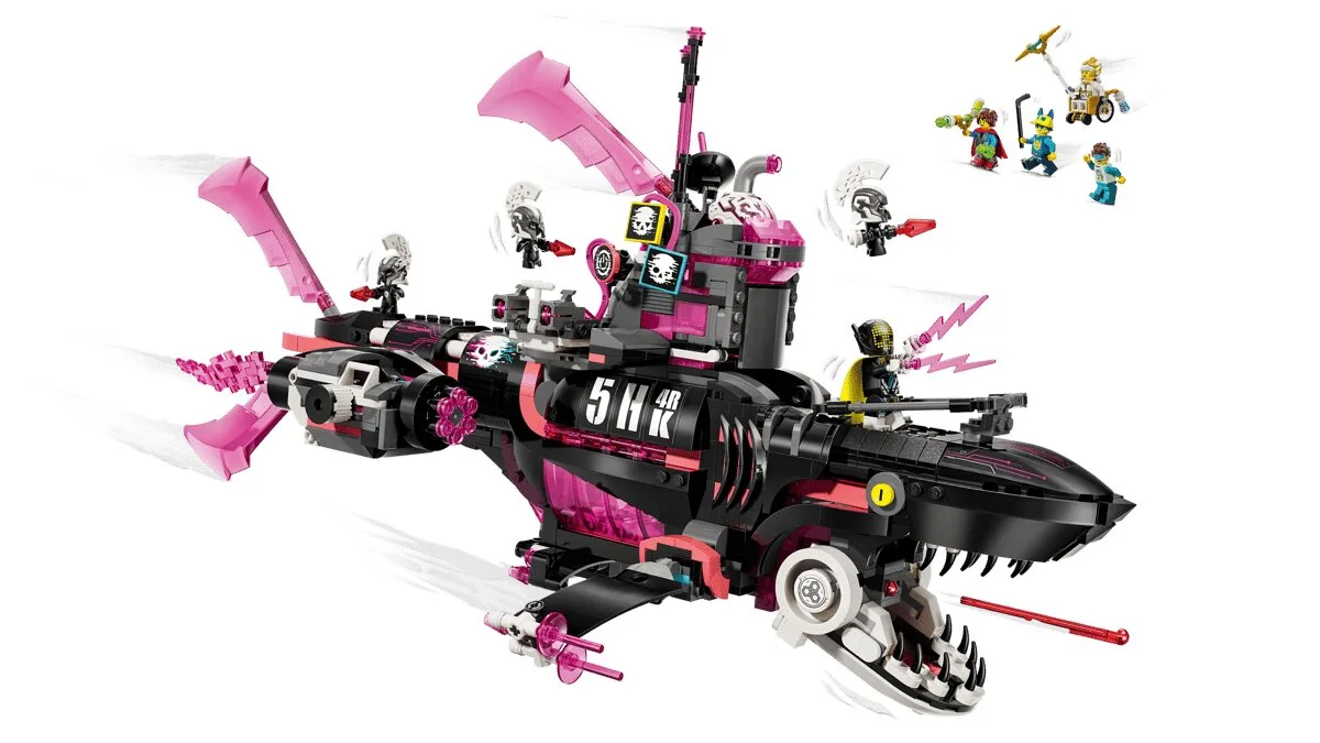 Конструктор LEGO DREAMZzz Страхітливий підводний човен «Акула» (71500)