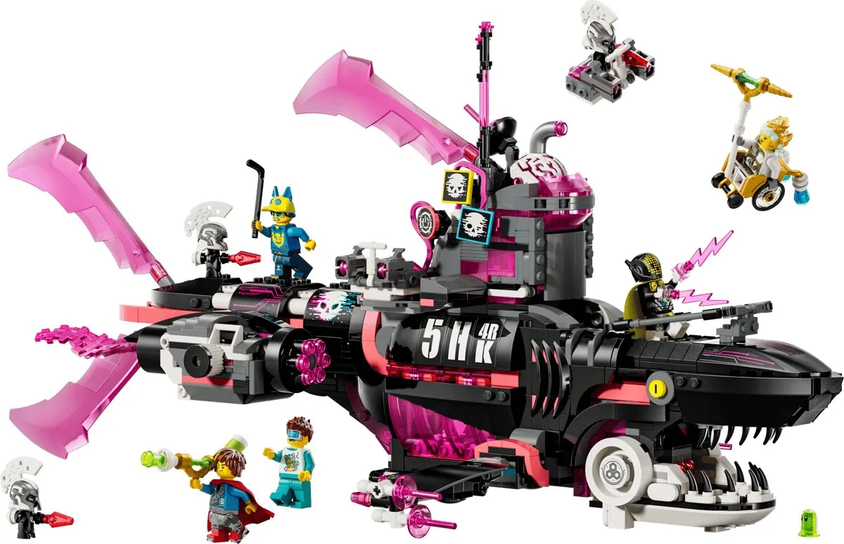 Конструктор LEGO DREAMZzz Страхітливий підводний човен «Акула» (71500) — фото 3