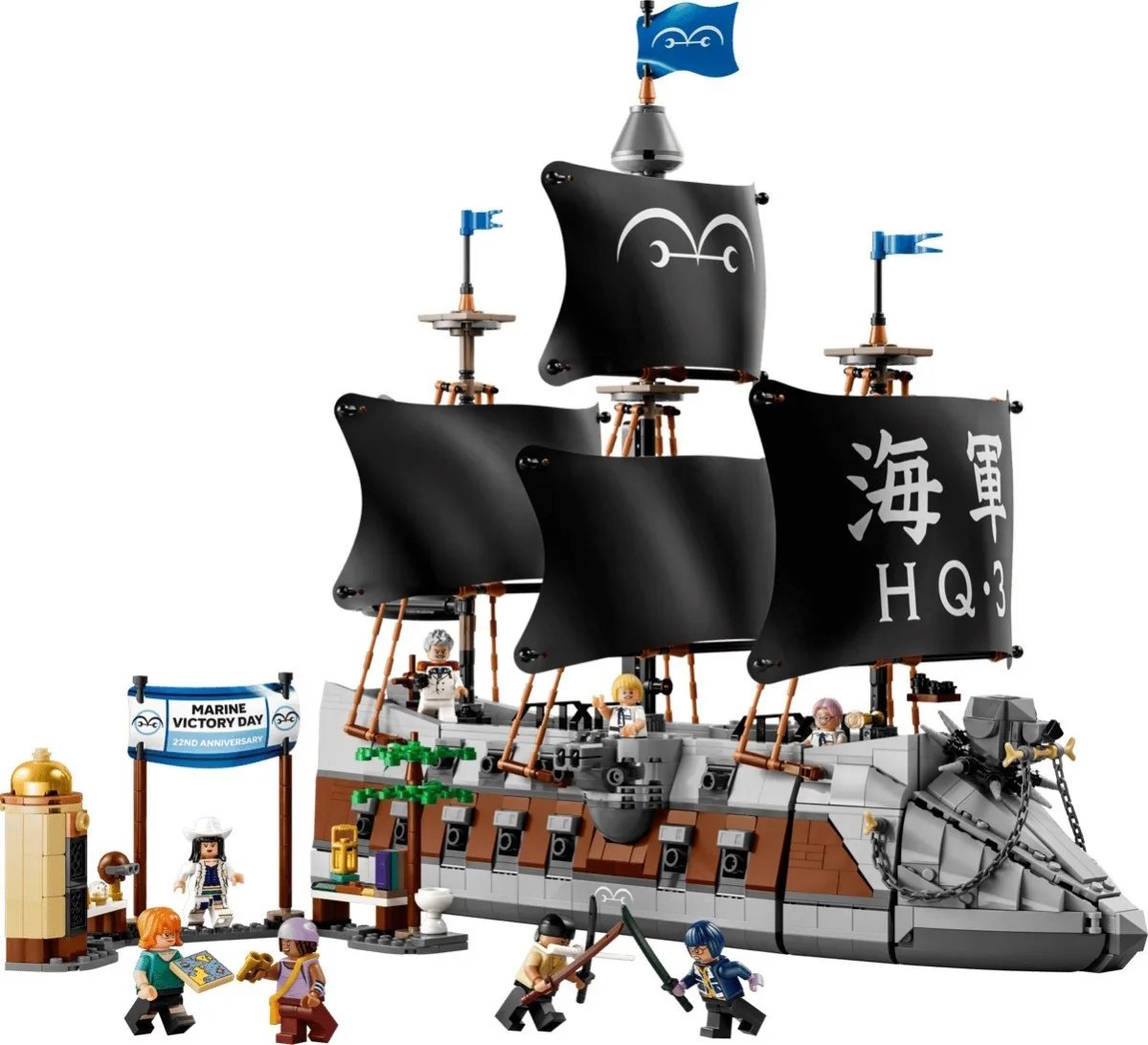 Конструктор LEGO ONE PIECE Бойовий корабель морського дозору Ґарпа (75646)