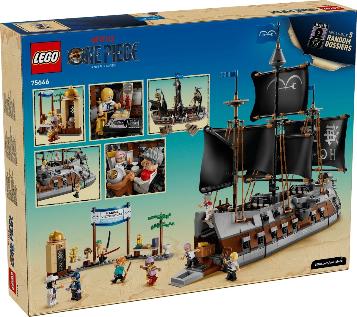 Конструктор LEGO ONE PIECE Бойовий корабель морського дозору Ґарпа (75646) — фото 7