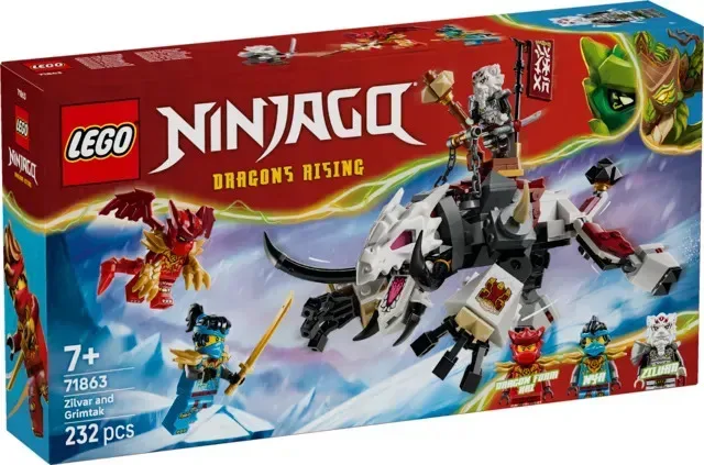 Конструктор LEGO Ninjago Зильвар и дракон-зверь Гримтак (71863) — фото 5